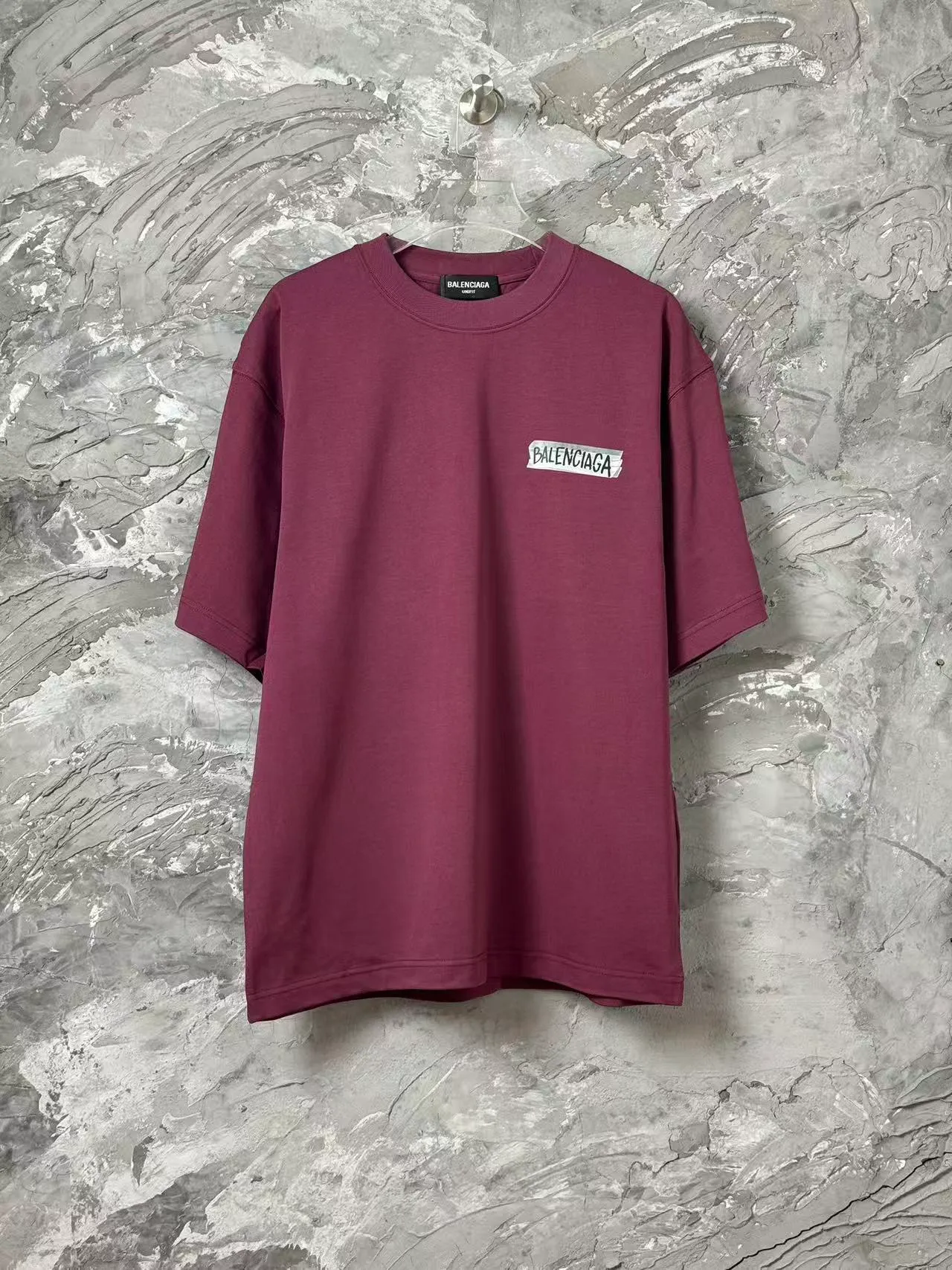 P105- 380g BALENCI*GA 26ss New Arrival. . .Oversize . Same Style. . -Color：Black White Red Gray Royal Blue -SIZE：S M L XL 7019#